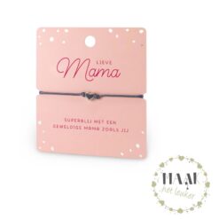Lieve Mama armband met hartje – perfect Moederdag cadeau en sieraad voor mama